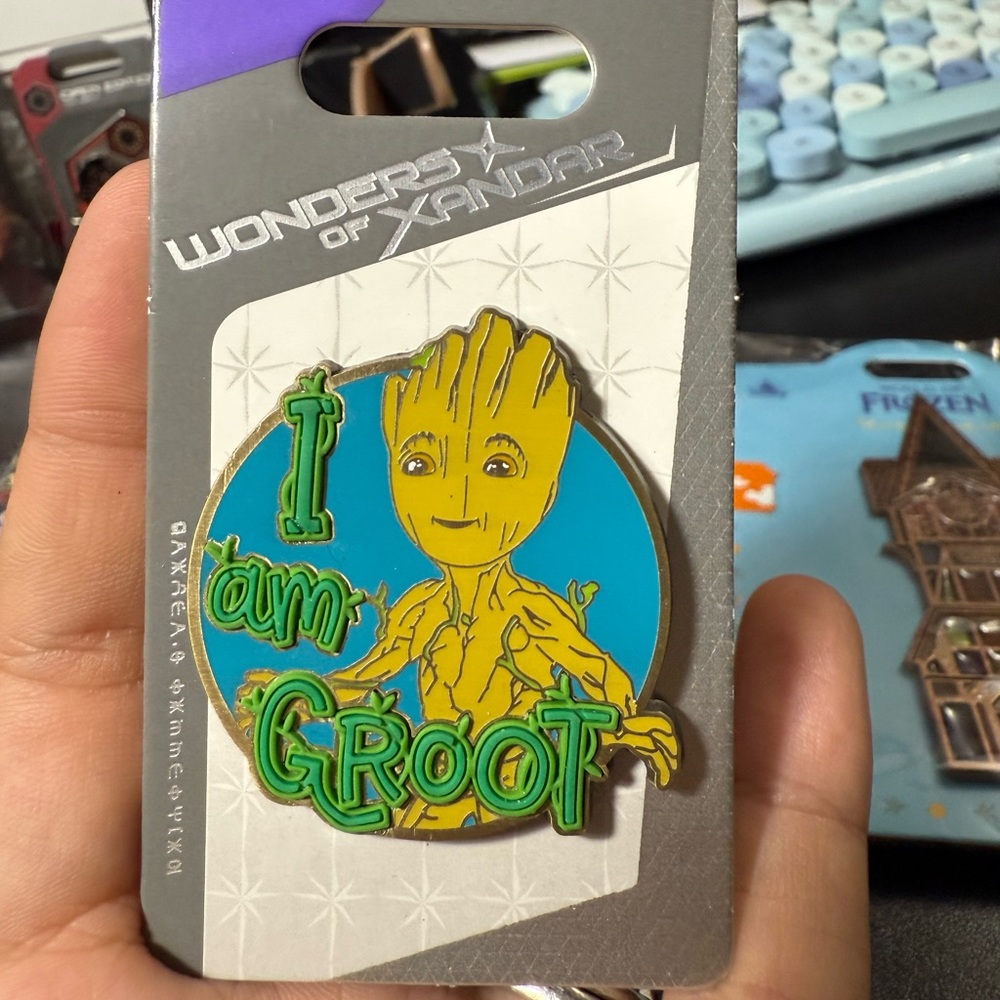 Disney Groot Pin - Blue and Green I am Groot. Wonders of Xandar Parks Pin NWT